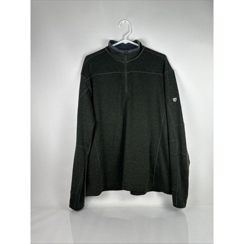 Kuhl Quarter Zip Performance Pullover Green Mens XXL GORPCORE